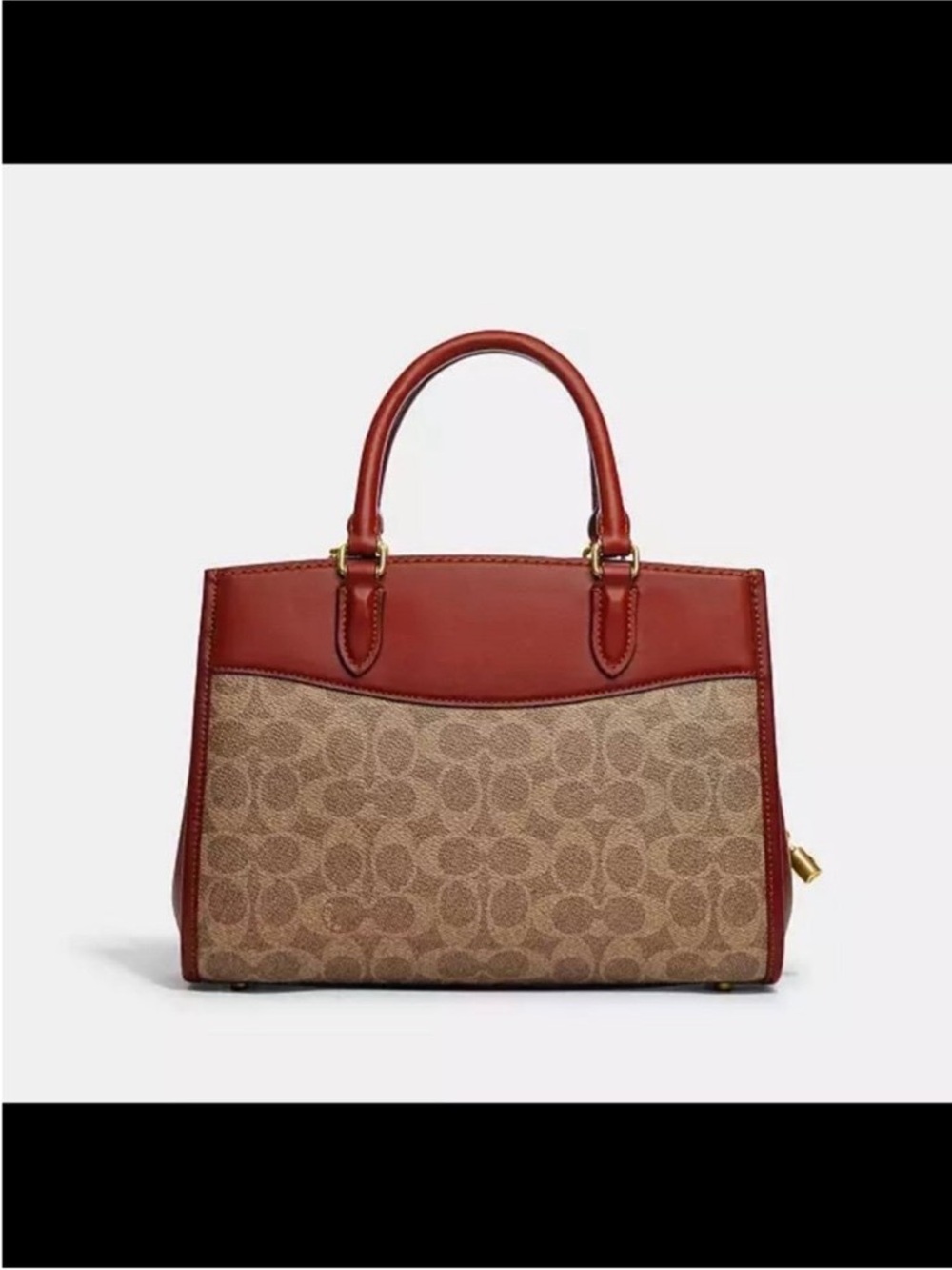 Coach Brooklyn Carryall in Acorn with Gold Hardware. Like New With Tag. CE733. - Picture 9 of 14